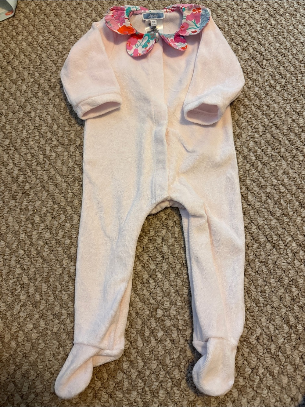 Jacadi Velour Footie